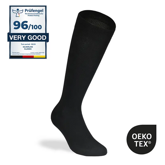 Medicinske Kompresijske nogavice Silverline Classic črna
